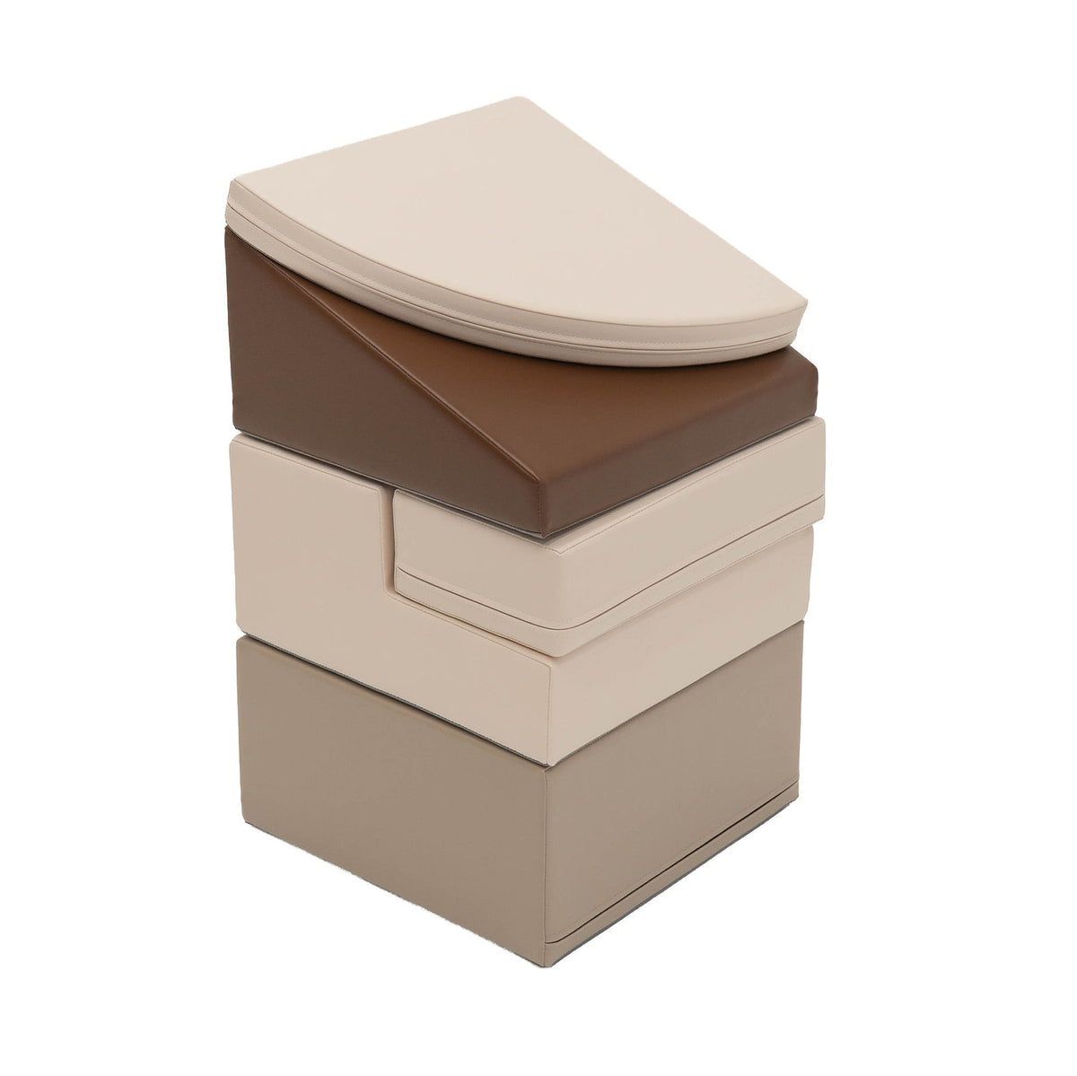 Soft Play 5 Foam Block Set - Chocolate Dune Corner Climber